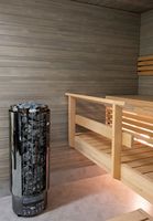 Poêle de sauna extérieur moderne HARVIA, couleurs personnalisées, en acier inoxydable, nouveau design en noir