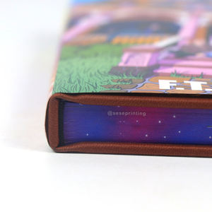 Impresión de Libros Personalizados SESE, Cubierta de Cuero con Lámina Dorada, Tapa Dura, Bordes Pintados, Impresión de Novelas con Sobrecubierta - Product Image 4