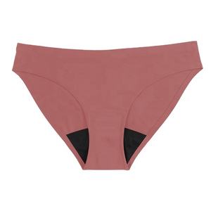 Mutandine mestruali lavabili all'ingrosso biancheria intima da donna senza soluzione di continuità asciugatura rapida 4 strati periodo mutandine Culotte mestruate - Product Image 1