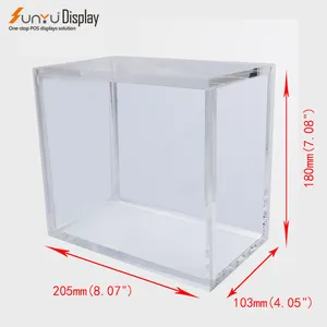 Wholesale Different Size Box Custom High Quality Clear Acrylic Box With Lid
