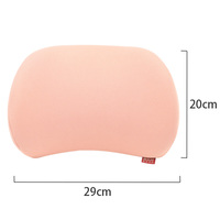 Coussin de tête et de nuque en mousse à mémoire de forme 100% polyester, tricoté, moderne et simple, lavable et personnalisable pour voiture et chaise de bureau