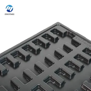 Electronic components custom thermoforming plastic pet tray vacuum esd blister trays