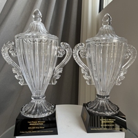 Trophées en cristal de haute qualité ADL pour souvenirs, artisanat en cristal, cadeaux, trophées de grande taille, trophées de champion