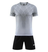 Ensemble de football personnalisé pour hommes, été, manches courtes, uniforme d'entraînement à séchage rapide, confortable, respirant, uniforme de football