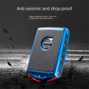Housse de <span class=keywords><strong>clé</strong></span> de voiture, étui en TPU, étui en cuir, accessoires <span class=keywords><strong>porte</strong></span>-clés pour <span class=keywords><strong>Volvo</strong></span> A XC60 XC90 2022s60 s90 1 - Product Image 6