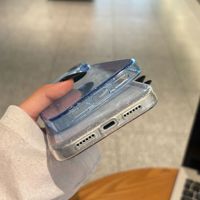 Coque de téléphone magnétique transparente scintillante pour iPhone 18 17 Pro Max 16 15 avec support de caméra en métal