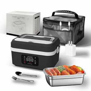 Boîte à lunch chauffante sans fil multifonctionnelle rechargeable par USB avec affichage numérique, pour la maison, l'extérieur et la voiture - Product Image 4