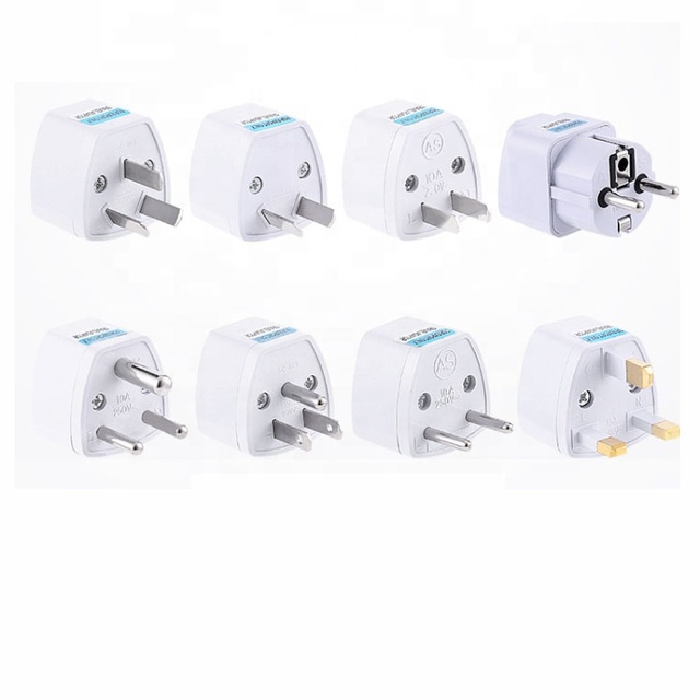 Wholesale British Standard Plastic Conversion Plug Convenient Cross-Border Supply for Foreign European American German Household