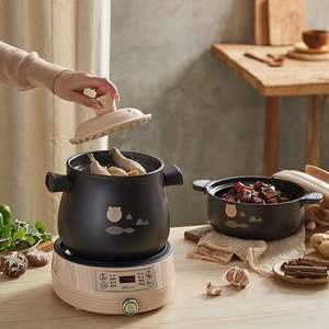 Bear Electric Slow Cooker 4-5L <b>Ceramic</b> <b>Pot</b> Multi Function For Rice Porridge Soup - Product Image 4