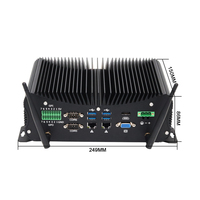 Mini PC Industrial OEM ODM a Precio de Mayoreo, 8.ª Generación, Sin Ventilador, Core I7 8565U, 4C/8T, 8MB, 4.6GHz, 6*COM, Doble RJ45 LAN, VGA, Pantalla HD 4K