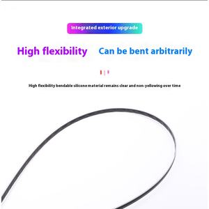 Lumière d'ambiance LED sans fil pour l'intérieur de la voiture Cadre de <span class=keywords><strong>porte</strong></span> de voiture Fenêtre LED Magic Color Streamer Invisible Wiring-Free Magic Light - Product Image 3