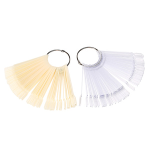 50 pièces de bâtonnets transparents pour échantillons d'ongles avec anneau métallique à vis, pour présentoir d'ongles et outils de pratique artistique - Product Image 5