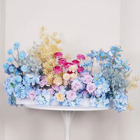 Décorations florales colorées bleu et violet pour la maison, les mariages et les événements de la fête des Mères