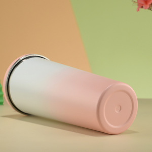 Giáng sinh Quà Tặng thẳng cup Tumbler với rơm và nắp bột tráng cốc cà phê trong Gradient màu <span class=keywords><strong>2025</strong></span> xu hướng sản phẩm - Product Image 4