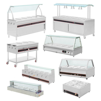 Ventes chaudes Équipement de buffet de cuisine Restaurant Bain-marie électrique Réchaud alimentaire Vitrine pour la restauration