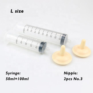 Chiot Lait Station D'alimentation Feeder Médicament Feeder Outil Chat Chien Animaux Faune Silicone Chiot Mamelon Feeder Avec Seringue - Product Image 4