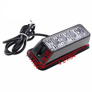 12V 24V <span class=keywords><strong>4</strong></span> Led stroboscopique voyant d'avertissement Grille <span class=keywords><strong>clignotant</strong></span> barre lumineuse voiture camion lampe latérale ambre rouge bleu blanc feu de circulation - Product Image 3