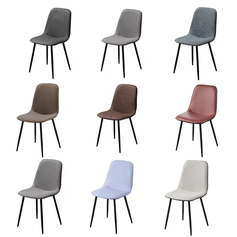 Modern manufactures upholstered chairs nordic style dining chair fabric