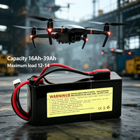Baterai Pengganti Drone Lipo Tegangan Tinggi 22Ah untuk Drone Kecil DJI, Baterai Drone Pengisian Daya Smart Balance