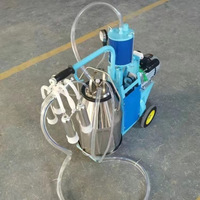 Haute qualité 25L pompe à vide à Piston électrique vache Machine à traire Machine à traire baril unique pour ferme laitière