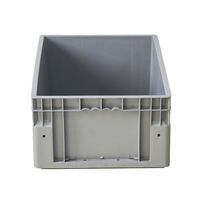 Caisse en plastique pliable et empilable UGET, recyclable, épaissie, avec fond en maille, pour stockage vertical en entrepôt tridimensionnel