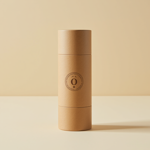 กล่องกระดาษคราฟท์ทรงกระบอกรักษ์โลก พร้อมบริการปั๊มลายตามแบบ สำหรับบรรจุภัณฑ์ชา กาแฟ และอาหาร - Product Image 6