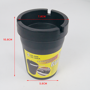 <b>Portable</b> Car Ashtray - Compact and Stylish Design With Multiple Color Options for Convenient Use in Vehicles - Product Image 3