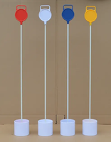 Golf Putting Green Marker Golf Pole Pin Flagpole avec trou Coupe pour mettre ou écailler les verts Driving Range Equipment Drapeau de golf