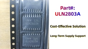 Stock Original ULN2803A 8 Transistors Darlington NPN <span class=keywords><strong>50V</strong></span> 500mA Compatibles TTL CMOS Relais Pilote LED ULN2803 - Product Image 2