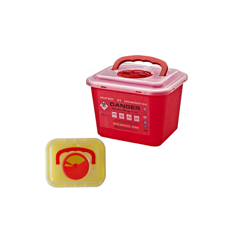 6,2 л медицинский Безопасный Пластиковый Ящик Для биологической опасности, острый контейнер