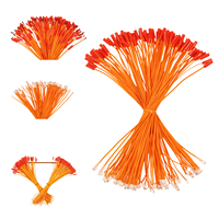 Allumeur électrique 30 cm pour feux d'artifice - Système de tir pyrotechnique à effet d'étincelle avec télécommande, fil de mèche pour spectacles scéniques, CE Orange Haute Qualité