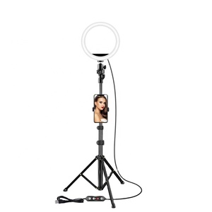 AIKE Global - Aro de Luz LED para Fotografía y Maquillaje de 26 cm/10 Pulgadas, 162 LED, Temperatura de Color Ajustable de 3000-6000K, 2 Soportes para Teléfono - Product Image 6