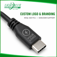 Câble USB-C vers USB-C tressé personnalisé 60W PD à charge rapide, cordon de synchronisation de données premium pour iPhone 15 16 17 MacBook Samsung – Vente en gros