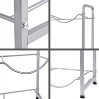 Porte-bouteilles d'eau à trois niveaux, support de rangement, avec distributeur, de ml, 5 gallons