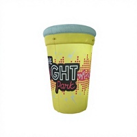 Bouteille Gonflable Publicitaire Personnalisée pour Décoration Commerciale, Modèle de Gobelet à Jus d'Orange Gonflable avec Lumière LED