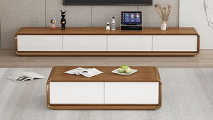<span class=keywords><strong>Meuble</strong></span> <span class=keywords><strong>TV</strong></span> Moderne en Bois Massif Style Tendance Design Classique avec Fonction Réglable pour Chambre à Coucher et Hôpital - Product Image 2