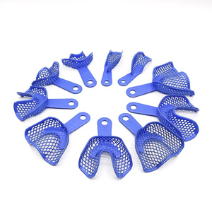 Bandejas de Impresión Dental de Plástico y Metal, Bandejas de Impresión Ortodónticas Autoclavables, Consumibles de Laboratorio Dental, 2 Piezas/Paquete - Product Image 1