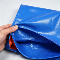 Bâche robuste imperméable pour camion, bâche en PE avec œillets élargis pour la protection des véhicules de transport