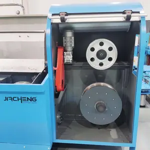 JIACHENG LHT450 8mm cobre varilla fina avería alambre y cable recocido dibujo equipo de fabricación máquina