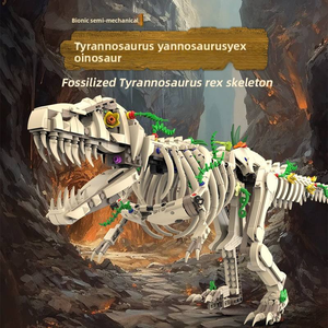 Modello <span class=keywords><strong>di</strong></span> Scheletro Fossile <span class=keywords><strong>di</strong></span> Tyrannosaurus Rex in Plastica ABS, Scala 1:32, Set <span class=keywords><strong>di</strong></span> Montaggio con Oltre 800 Pezzi, Collezione per Età 8-13, Dinosauro - Product Image 6