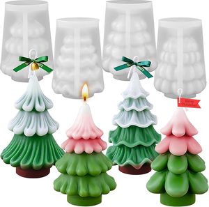 1-Piece Christmas Tree 3D Cartoon Silicone Stocked <b>Candle</b> <b>Molds</b> Eco-friendly DIY Wax Soap Plaster Epoxy Resin Casting Craft Home - Product Image 1