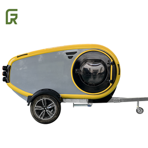 Remolque de viaje en forma de lágrima de fibra de vidrio personalizable Mini furgoneta para acampar al aire libre RV a la venta para aventuras todoterreno y viajes - Product Image 5