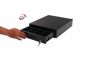 Kim loại nhỏ an toàn 350 mét Hướng dẫn sử dụng tiền thu đẩy ngăn kéo tiền mặt <span class=keywords><strong>POS</strong></span> cho siêu thị - Product Image 3