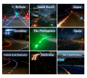 Csyn वर्ग फुटपाथ मार्कर 6 नेतृत्व पीला नीला नीला हरा सफेद परावर्तक प्रकाश प्रतिबिंबित सौर यातायात सड़क स्टड - Product Image 5