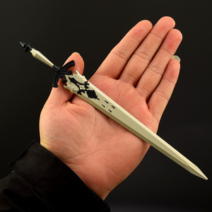 <span class=keywords><strong>Final</strong></span> <span class=keywords><strong>Fantasy</strong></span> 7 jeu arme périphérique modèle Claude Destruction épée diamant épée diamant guerrier 22CM tout métal jouet épée - Product Image 5