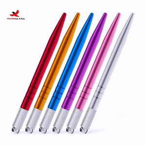Pluma de Tatuaje Manual de Acero Inoxidable con Descuento, Herramienta de Microblading para Cejas y Maquillaje Permanente - Product Image 1