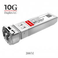 LINK-PP SFP 모듈 10G 광 트랜시버 듀플렉스 LC 200m 멀티모드 1310nm 상업용 RoHS REACH FCC CE