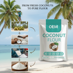 100% натуральная кокосовая мука: отличный источник клетчатки, низкое содержание жира, без ГМО, мелкая текстура для любых кулинарных нужд. - Product Image 5