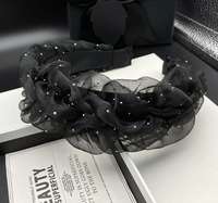 Neues Netz-Haarband für Damen – ideal für Schulanfang, Neujahr, Hochzeit – für Hochsteckfrisuren, Haarbündel und Kopfschmuck mit geringem Druck auf das Gesicht