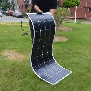 Panneau solaire flexible <span class=keywords><strong>DOKIO</strong></span> pour extérieur, film mince léger ETFE 18V 100W, panneau solaire pour camping en plein air - Product Image 1